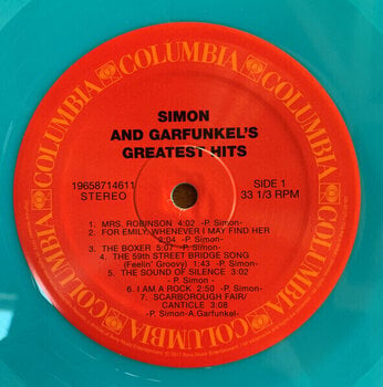 Vinyl Record Simon & Garfunkel - Greatest Hits (Turquoise Coloured) (LP) - 2