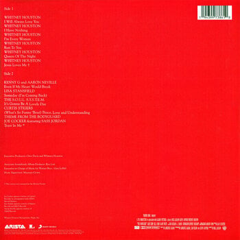 Disque vinyle Whitney Houston - The Bodyguard (Red Coloured) (Original Soundtrack) (Reissue) (LP) - 8