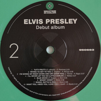 Vinylskiva Elvis Presley - Debut Album (Limited Edition) (Green Coloured) (LP) - 6