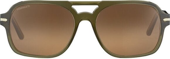 Lifestyle Glasses Serengeti Marco Shiny Crystal Dark Green/Mineral Polarized Drivers Gradient Lifestyle Glasses - 2