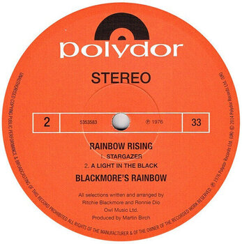 Vinyl Record Rainbow - Rising (Reissue) (180g) (LP) - 3