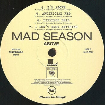 Vinyl Record Mad Season - Above (Reissue) (Remastered) (2 LP) - 3