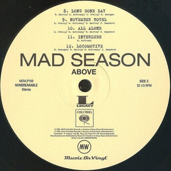 Vinyl Record Mad Season - Above (Reissue) (Remastered) (2 LP) - 4