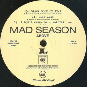 Vinyylilevy Mad Season - Above (Reissue) (Remastered) (2 LP) - 5