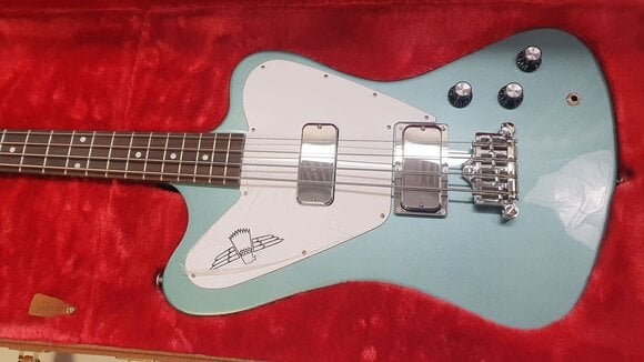 Basgitara elektryczna Gibson Non-Reverse Thunderbird Faded Pelham Blue (Uszkodzone) - 2