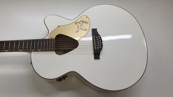 12-string Acoustic-electric Guitar Gretsch G5022CWFE-12 Rancher Falcon 12 White (Damaged) - 2