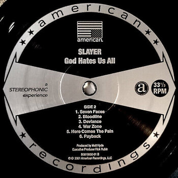 Vinylskiva Slayer - God Hates Us All (Remastered) (LP) - 3