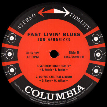 Δίσκος LP Jon Hendricks - Fast Livin' Blues (180 g) (45 RPM) (Limited Edition) (2 LP) - 4