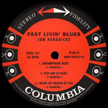 Płyta winylowa Jon Hendricks - Fast Livin' Blues (180 g) (45 RPM) (Limited Edition) (2 LP) - 6