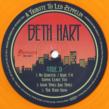 Vinyl Record Beth Hart - A Tribute To Led Zeppelin (Limited Edition) (Orange Coloured) (2 LP) - 6