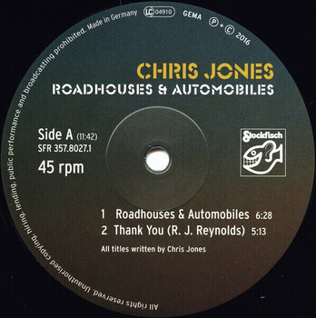 Vinylplade Chris Jones - Roadhouses & Automobiles (180 g) (45 RPM) (2 LP) - 3