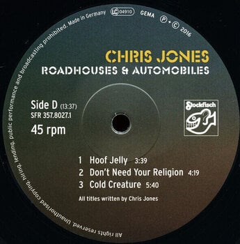 Disque vinyle Chris Jones - Roadhouses & Automobiles (180 g) (45 RPM) (2 LP) - 6