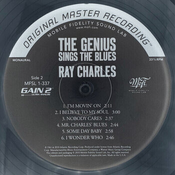 Disque vinyle Ray Charles - The Genius Sings The Blues (180 g) (Mono) (Limited Edition) (LP) - 4
