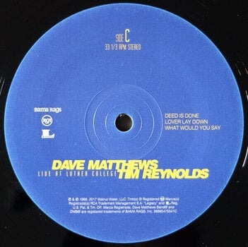 Schallplatte Dave Matthews & Tim Reynolds - Live at Luther College (Box Set) (4 LP) - 5