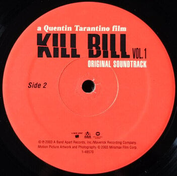 Vinyl Record Various Artists - Kill Bill Vol. 1 (LP) (Pre-owned) - 8