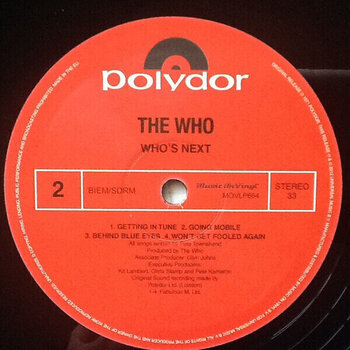 Vinyl Record The Who - Who's Next (Reissue) (Remastered) (180g) (LP) - 3