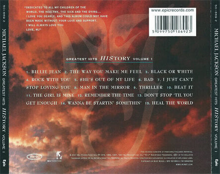 CD musique Michael Jackson - Greatest Hits - HIStory Volume I (CD) - 2