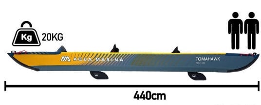 Caiac, canotaj Aqua Marina Tomahawk Air-K 14’5’’ (440 cm) - 5