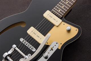 Poolakustiline kitarr Reverend Guitars Club King 290 Midnight Black Poolakustiline kitarr - 3