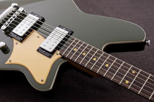 Elektrische gitaar Reverend Guitars Descent RA Army Green - 3