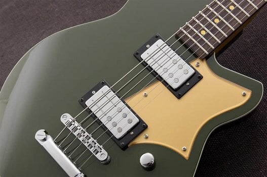 Electric guitar Reverend Guitars Descent RA Army Green - 4