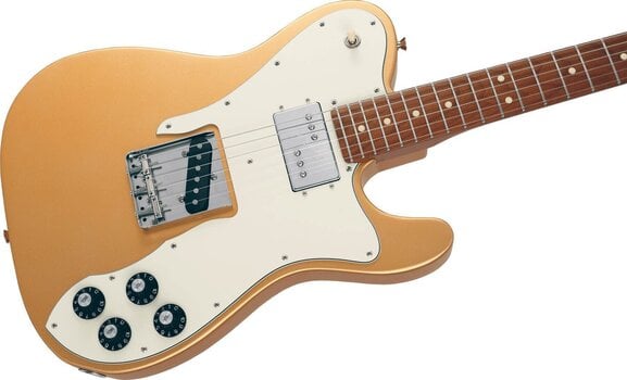 Elektromos gitár Fender MIJ Hybrid Telecaster Custom MN Gold - 4