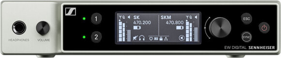 Conjunto de microfone de mão sem fios Sennheiser EW-DX 835-S Set R1-9: 520-607.8 MHz - 2
