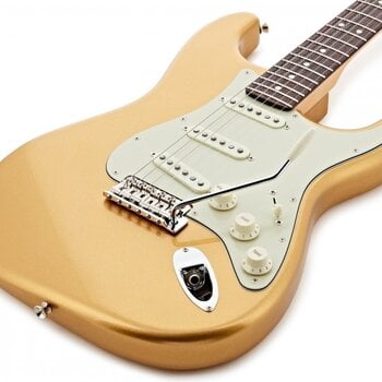 Elektromos gitár Fender MIJ Hybrid II Stratocaster RW Mystic Aztec Gold - 3