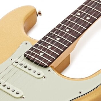 Guitare électrique Fender MIJ Hybrid II Stratocaster RW Mystic Aztec Gold - 4