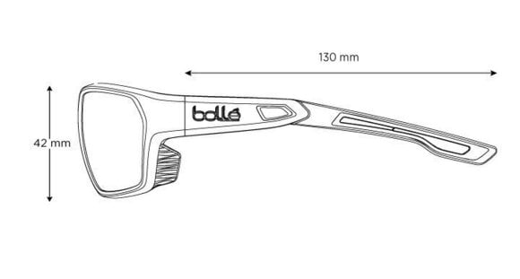 Naočale za jedrenje Bollé Airfin Black Matte Blue/Tns Polarized Naočale za jedrenje - 6
