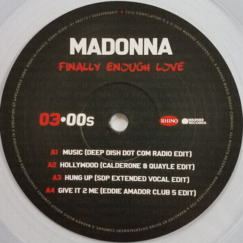 Vinyl Record Madonna - Finally Enough Love (Clear Coloured) (Gatefold Sleeve) (Remastered) (2 LP) - 6