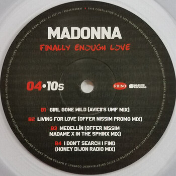 Грамофонна плоча Madonna - Finally Enough Love (Clear Coloured) (Gatefold Sleeve) (Remastered) (2 LP) - 7