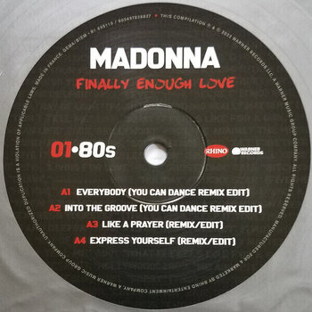 Disque vinyle Madonna - Finally Enough Love (Silver Coloured) (2 LP) - 3
