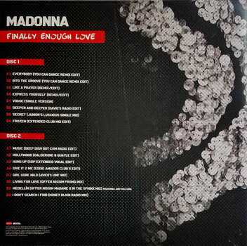 Vinyylilevy Madonna - Finally Enough Love (Silver Coloured) (2 LP) - 7