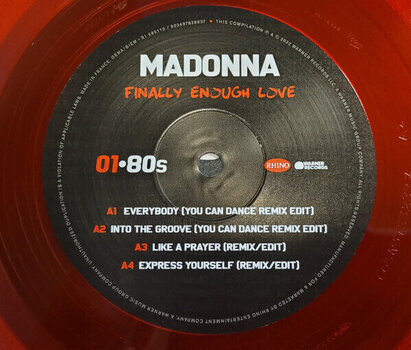 Vinyl Record Madonna - Finally Enough Love (Red Coloured) (Gatefold Sleeve) (Remastered) (2 LP) - 3