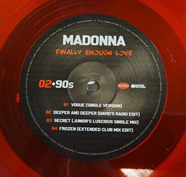 Vinyl Record Madonna - Finally Enough Love (Red Coloured) (Gatefold Sleeve) (Remastered) (2 LP) - 4