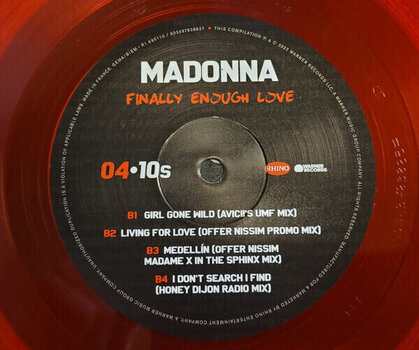 Hanglemez Madonna - Finally Enough Love (Red Coloured) (Gatefold Sleeve) (Remastered) (2 LP) - 6
