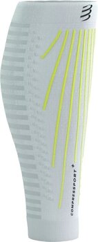 Calf covers for runners Compressport R2 Aero White/Safety Yellow T2 Calf covers for runners - 2