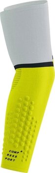 Běžecké návleky na ruce Compressport ArmForce Ultralight White/Safety Yellow T3 Běžecké návleky na ruce - 2