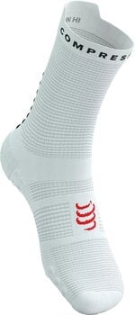 Κάλτσες Τρεξίματος Compressport Pro Racing V4.0 Run High White/Black/Core Red T4 Κάλτσες Τρεξίματος - 2