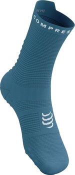 Calcetines para correr Compressport Pro Racing Socks V4.0 Run High Niagara/White T2 Calcetines para correr - 2