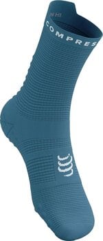 Calcetines para correr Compressport Pro Racing Socks V4.0 Run High Niagara/White T4 Calcetines para correr - 2