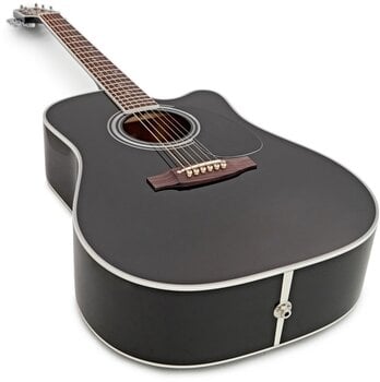 Dreadnought elektro-akoestische gitaar Takamine EF341SC Black - 3