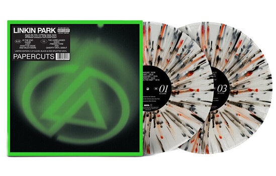 Disque vinyle Linkin Park - Papercuts (Singles Collection 2000-2023) (Clear with Black & Red Splatter) (Limited Edition) (2 LP) - 2