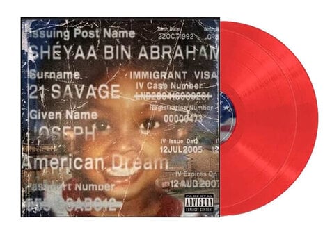 Vinylplade 21 Savage - American Dream (Red Coloured) (2 LP) - 2