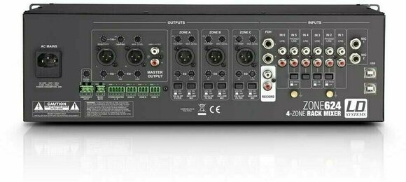 Rack Mixing Desk LD Systems ZONE 624 - 4