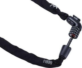 Ključavnica za kolo BBB CodeLink Chain Cable 5 x 1000mm Black Ključavnica -Veriga - 3