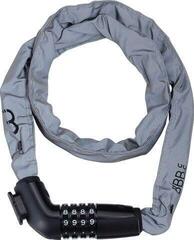 Cykellås BBB CodeLink Reflective Chain Cable 5 x 1000mm Black/Silver Kedja-Lås - 1