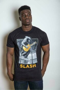 T-Shirt Slash Guitar Jump Mens Blk T Shirt: L - 2