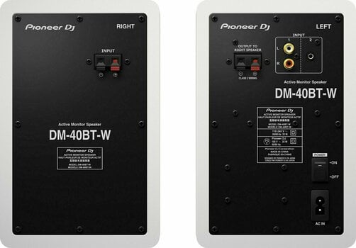2-pásmový aktivní studiový monitor Pioneer Dj DM-40BT-W - 3